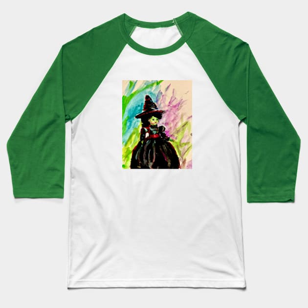 Madame Alexander Happy Meal Wizard of Oz little wicked witch doll. Baseball T-Shirt by Peaceful Pigments